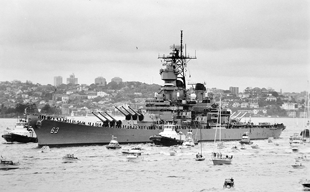 R USS Missouri seconda meta anni ottanta 36a
